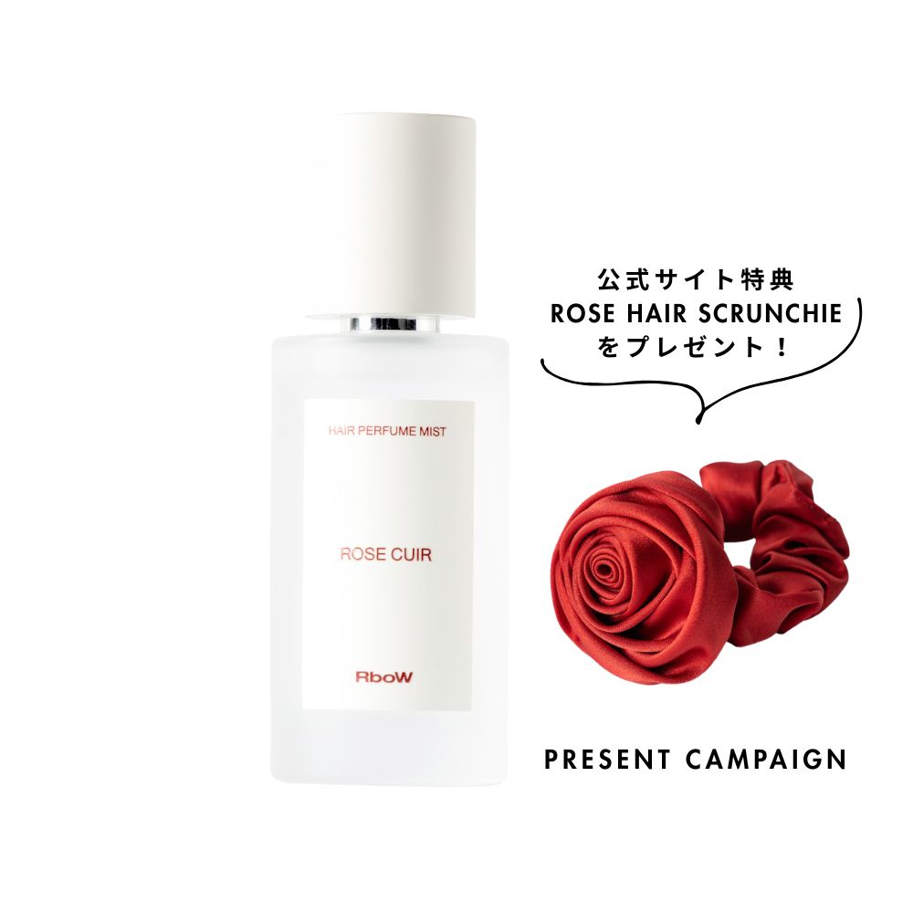 RboW (アールボウ) ヘアパフュームミスト - ローズキュイール 50mL